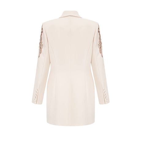 Simonetta Sequined Blazer with Crystal Embellishment