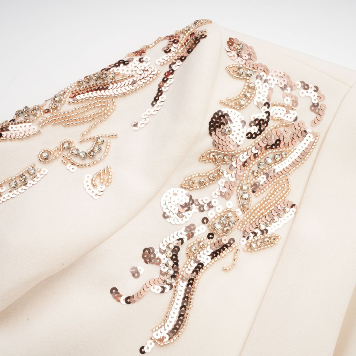 Simonetta Sequined Blazer with Crystal Embellishment