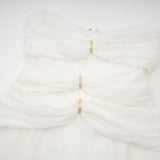 Skylar Mini Dress Pink Cut Out Off Shoulder Crystal Pleated