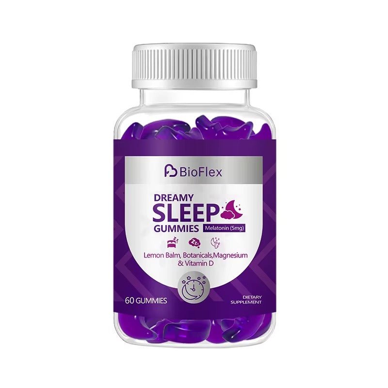 Sleep Gummies – Vegan Melatonin (5mg) with Magnesium & Vitamin D (60 Gummies)