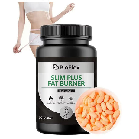 Slim Plus Fat Burning Tablets – Herbal Extract Weight Management & Detox Support