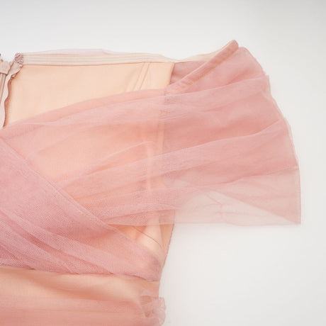Solène pink tiered maxi dress