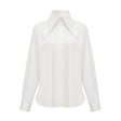 Solène white pointedcollar shirt