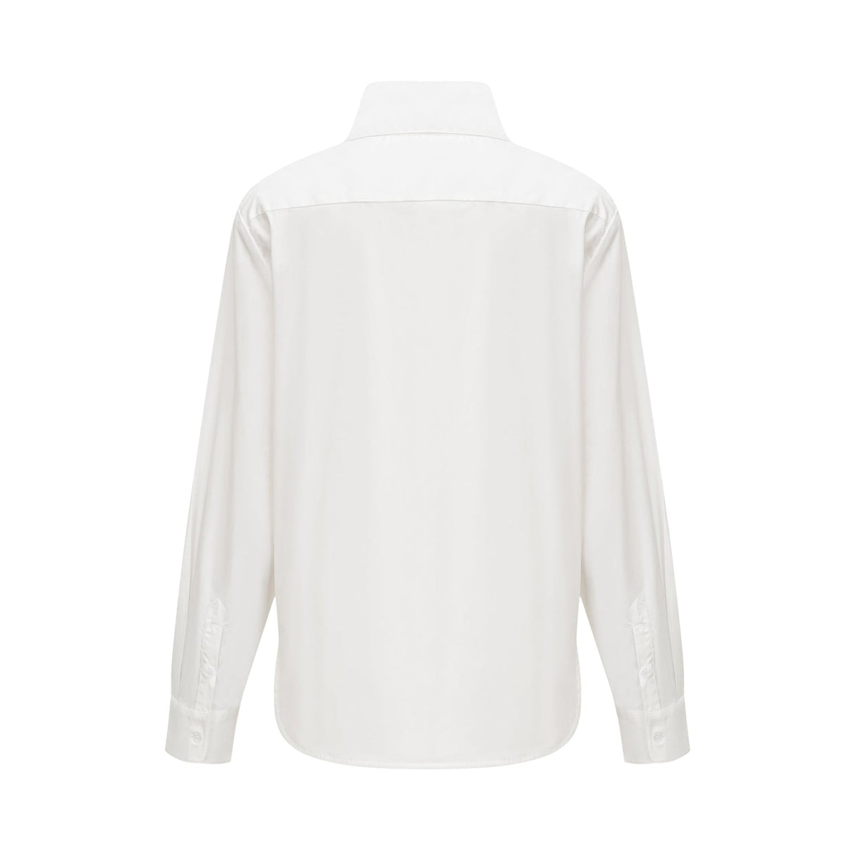 Solène white pointedcollar shirt