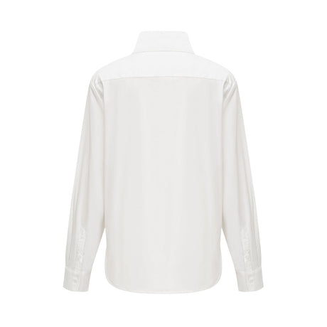 Solène white pointedcollar shirt