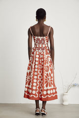 Sonia graphicprint midi dress
