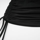 Sophia Draped Panelled Sleeveless Top and Ankle - Length Skirt Set