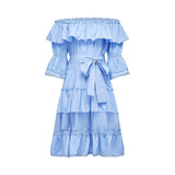 Sophie offshoulder tiered midi dress