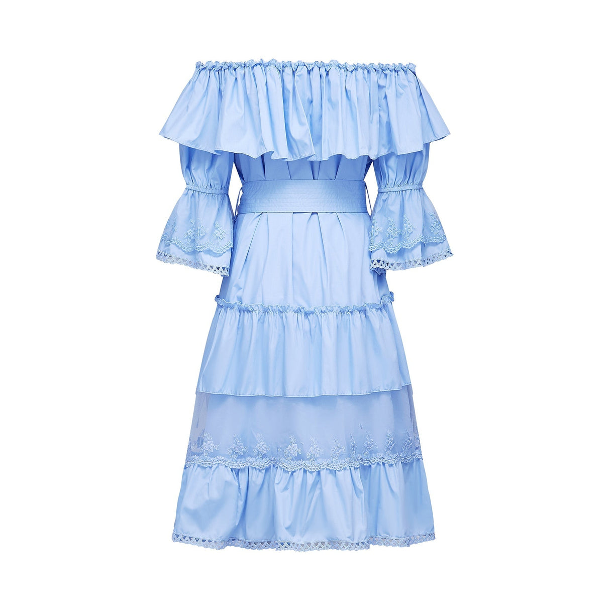 Sophie offshoulder tiered midi dress
