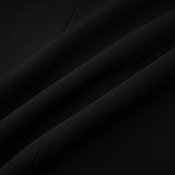 Stylish black blazer with bowknot detail and cutout design