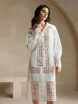 Summer Vacation Style Hollow Out Dress For Women