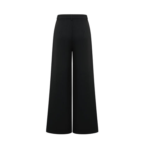 Suzanne black pleated jacket  trousers matching set