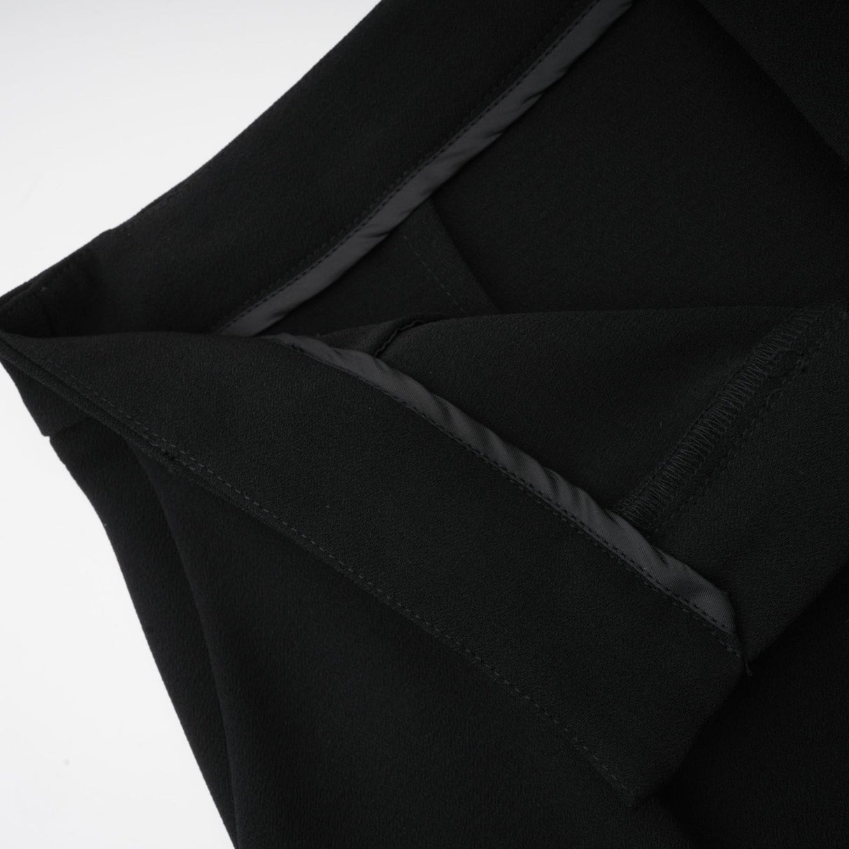 Suzanne black pleated jacket  trousers matching set