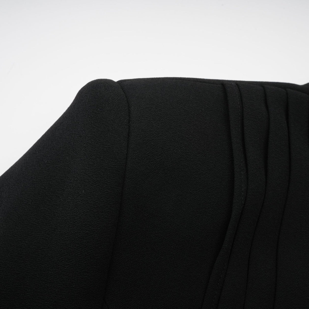 Suzanne black pleated jacket  trousers matching set