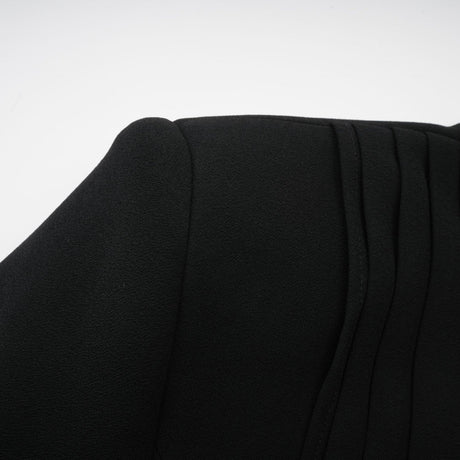 Suzanne black pleated jacket  trousers matching set