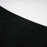 Suzanne black pleated jacket  trousers matching set