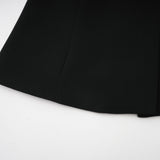 Suzanne black pleated jacket  trousers matching set
