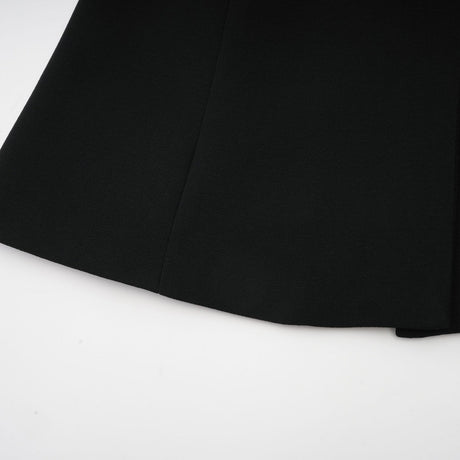 Suzanne black pleated jacket  trousers matching set