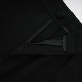 Suzanne black pleated jacket  trousers matching set