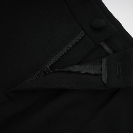 Suzanne black pleated jacket  trousers matching set