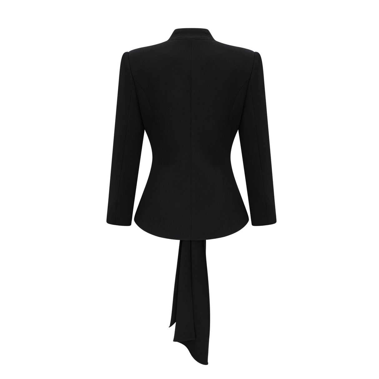 Suzanne black pleated jacket  trousers matching set
