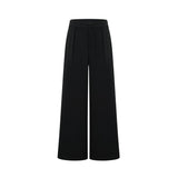Suzanne black pleated jacket  trousers matching set
