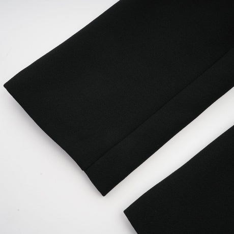 Suzanne black pleated jacket  trousers matching set