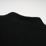 Suzanne black pleated jacket  trousers matching set