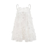 Suzette crystalembellished floral mini dress