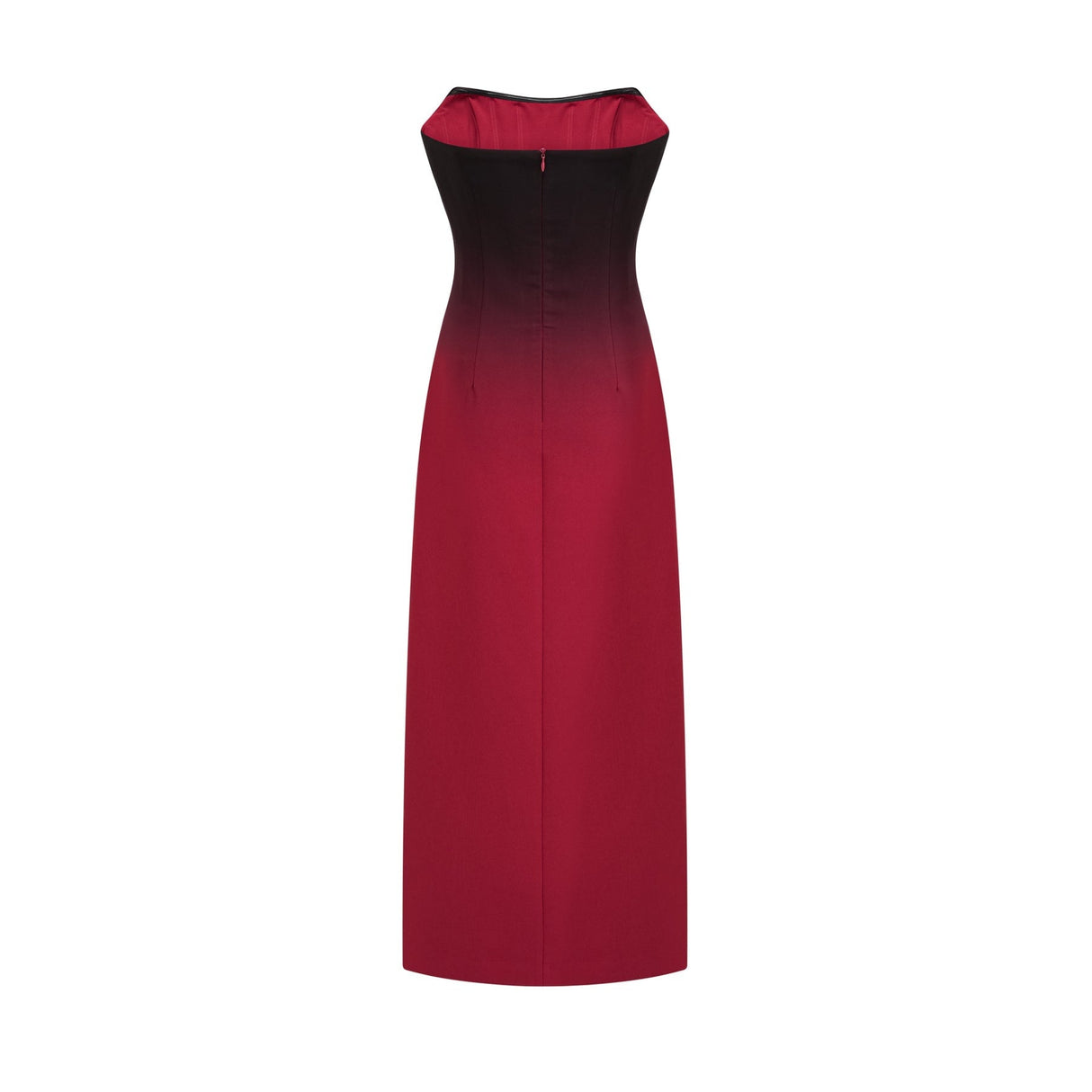 Taliyah Dress Red Gradient Off - Shoulder Maxi
