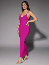 Tamara Maxi Dress - Formal & Evening Occasions - Refined Style - Slim Fit Type - High Stretch Fabric Elasticity - Sleeveless Length