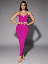 Tamara Maxi Dress - Formal & Evening Occasions - Refined Style - Slim Fit Type - High Stretch Fabric Elasticity - Sleeveless Length