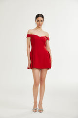 Tana offshoulder mini dress