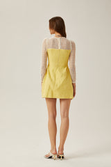 Tatiana pearlembellished semisheer mini dress