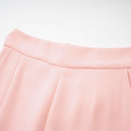 Teagan Blazer & Pants Pink White Set