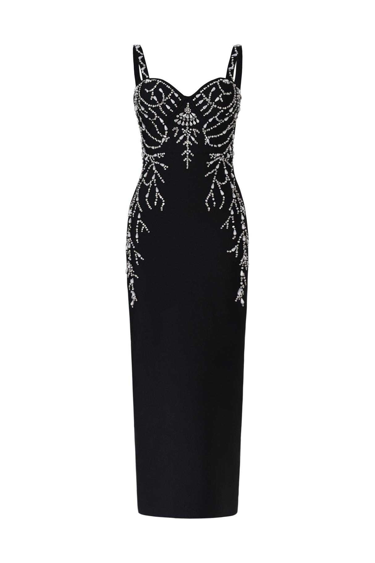 Teresa Black Embellished Bodycon Dress