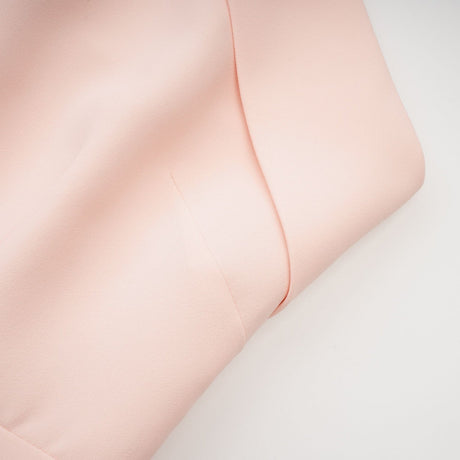 Teresa Dress Pink Feather Tassel Halter - neck Thigh Length Zip Fastening