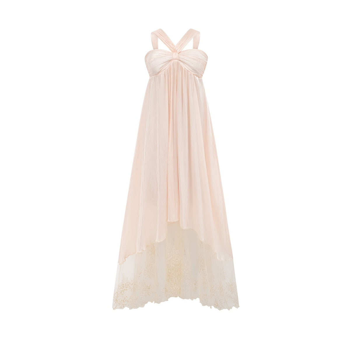 Teresa Halterneck Midi Dress in Neutrals