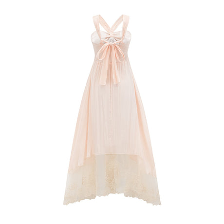 Teresa Halterneck Midi Dress in Neutrals