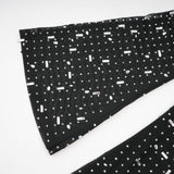 Teresa Maxi Dress in Classic Black with Crystal Embellishments & Flared Cuffs