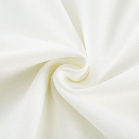 Thala White Sleeveless Midi Dress With Square Neck and Pleats