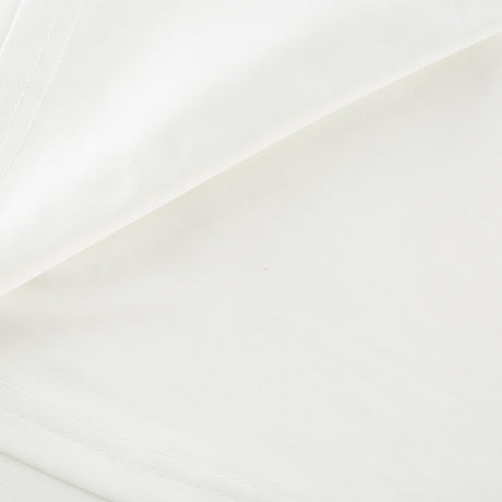 Thala White Sleeveless Midi Dress With Square Neck and Pleats