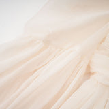 Thibaulte tuckdetail pleated tulle mini dress