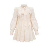 Thibaulte tuckdetail pleated tulle mini dress