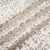 Tiana Dress Silver Sequin Off - Shoulder Midi