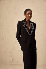 Tinsley Blazer Tinsley Lightning Crystal Black Blazer