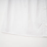 Tullia Shirt White Pleat Detail Thigh Length Self Tie