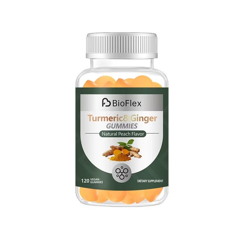 Turmeric 120 Gummies – Ginger & Curcumin for Immune & Joint Support