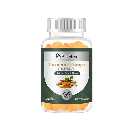 Turmeric 120 Gummies – Ginger & Curcumin for Immune & Joint Support