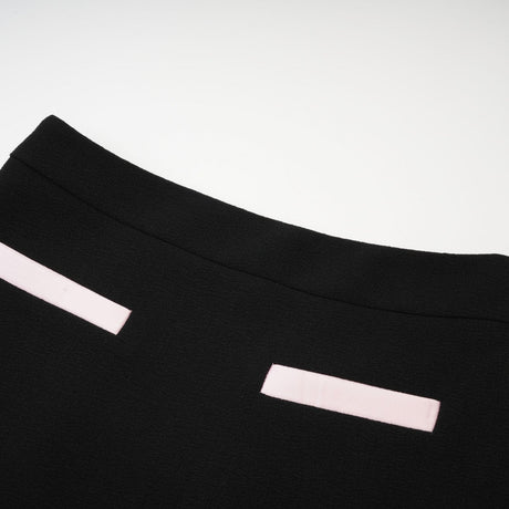 Uaine black jacket  skirt matching set